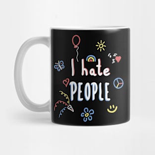 Friendly I Hate People Contradictory Graphic Mug